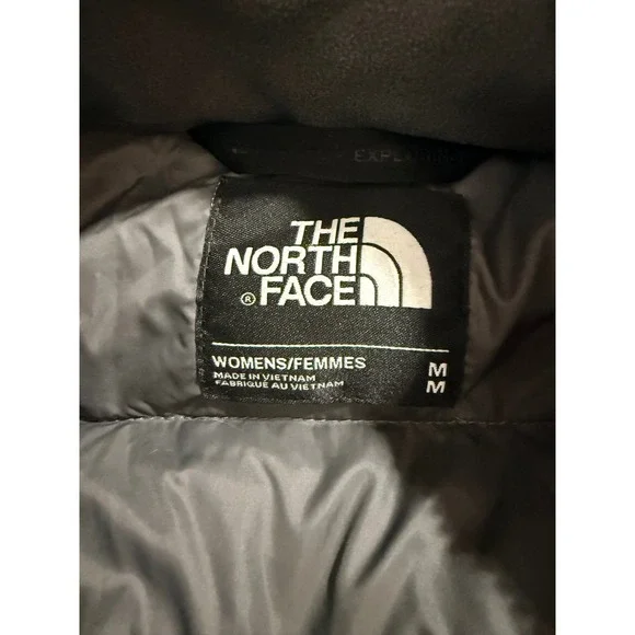 The North Face Metropolis Parka II Gray Goose Down Puffer Coat Womens Medium - Picture 8 of 8